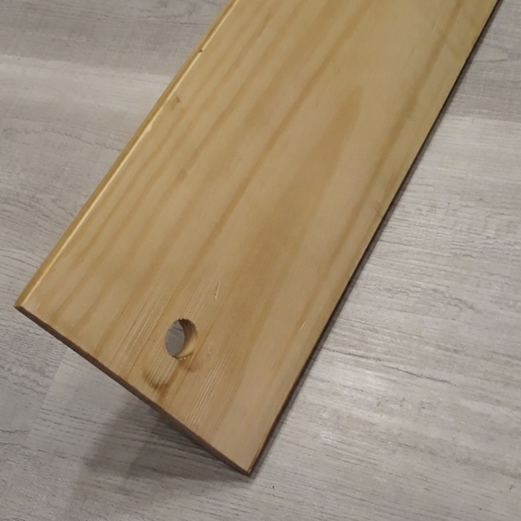 Steampunk Pipe Towel Holder Wood Farmhouse Home Garage Decor Metal Man Cave RARE - Picture 4 of 7